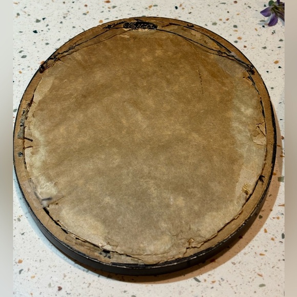 Vintage Hand Embroidery Oval Framed Needlepoint‎ Flowers Wall Hanging Set of 2 - Picture 8 of 8